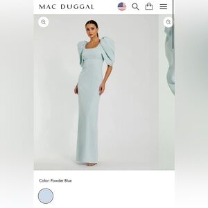 Elegant Light Blue Mother of the Bride/Groom Dress